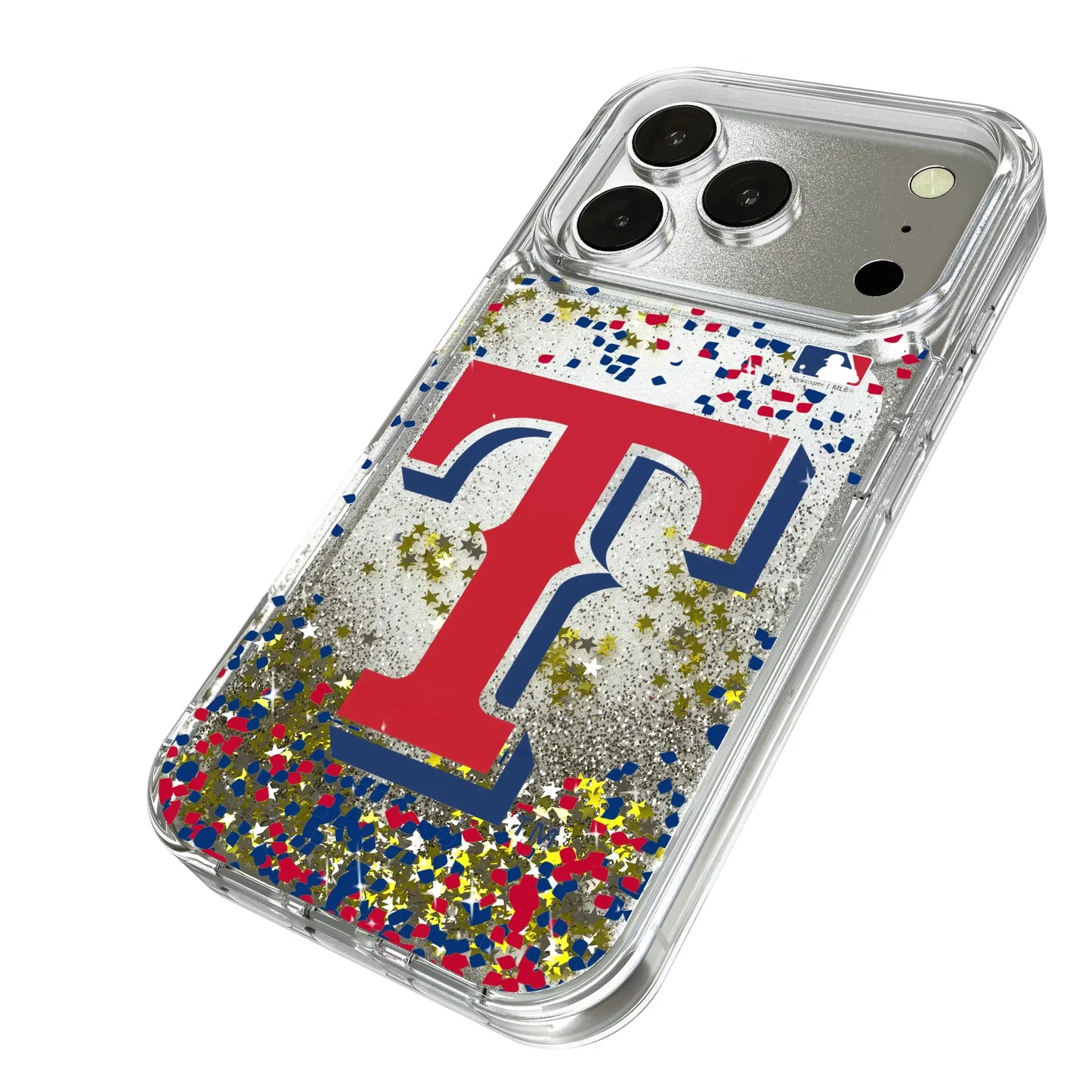 Texas Rangers Confetti Glitter Phone Case for Apple iPhone