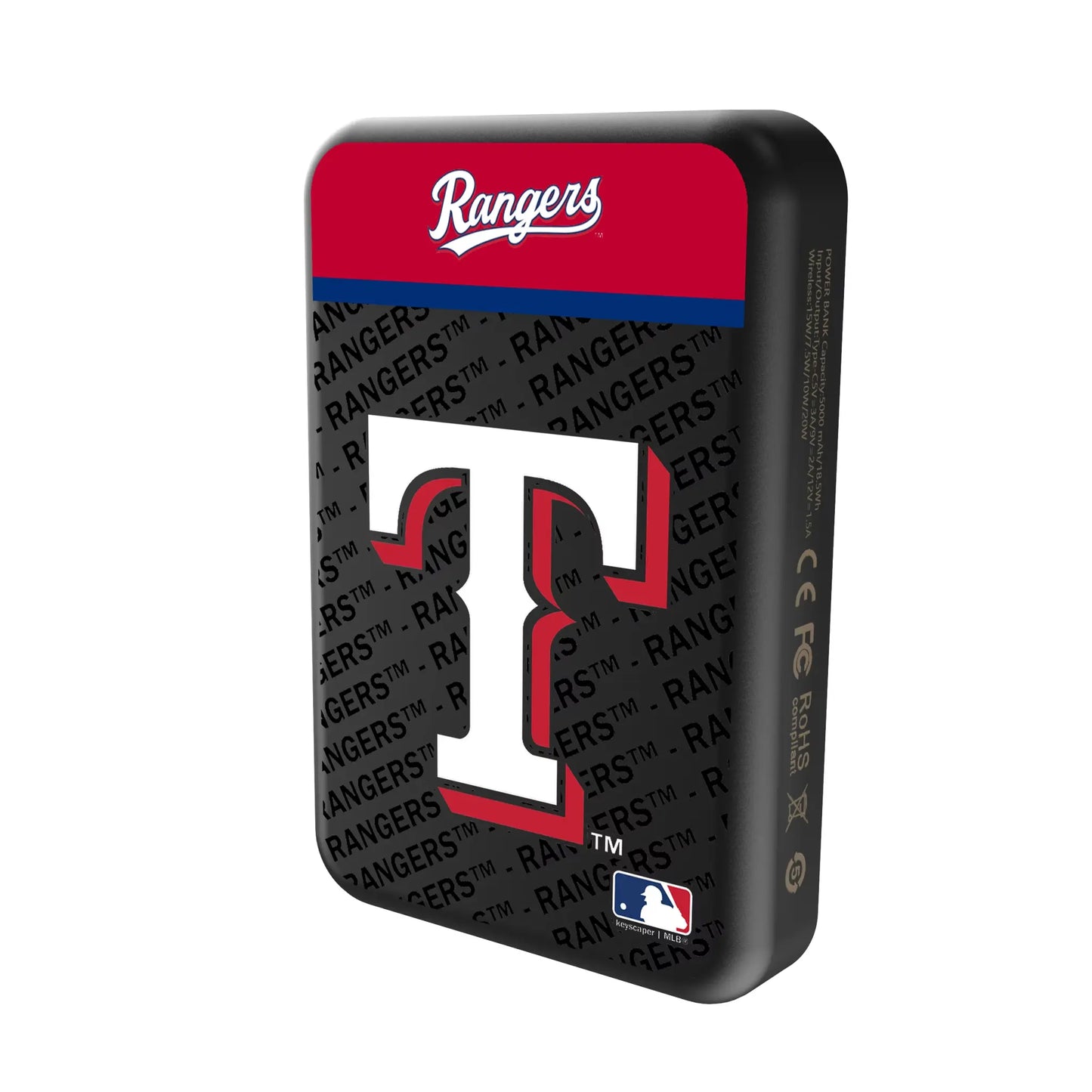 Texas Rangers Endzone Plus Wireless Mag Power Bank