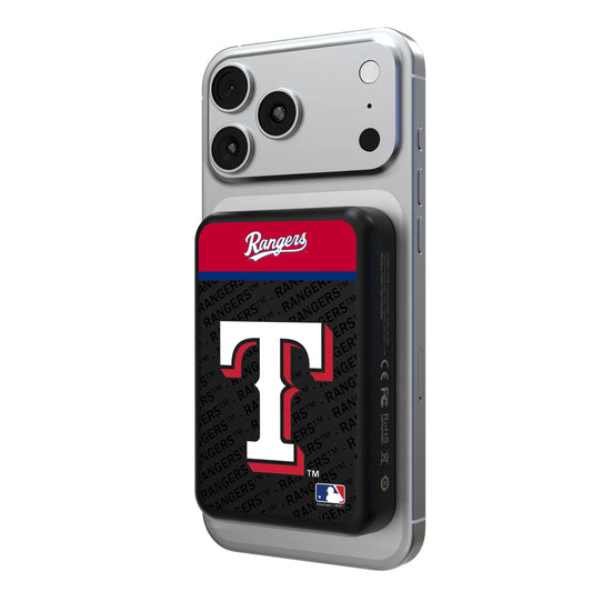 Texas Rangers Endzone Plus Wireless Mag Power Bank