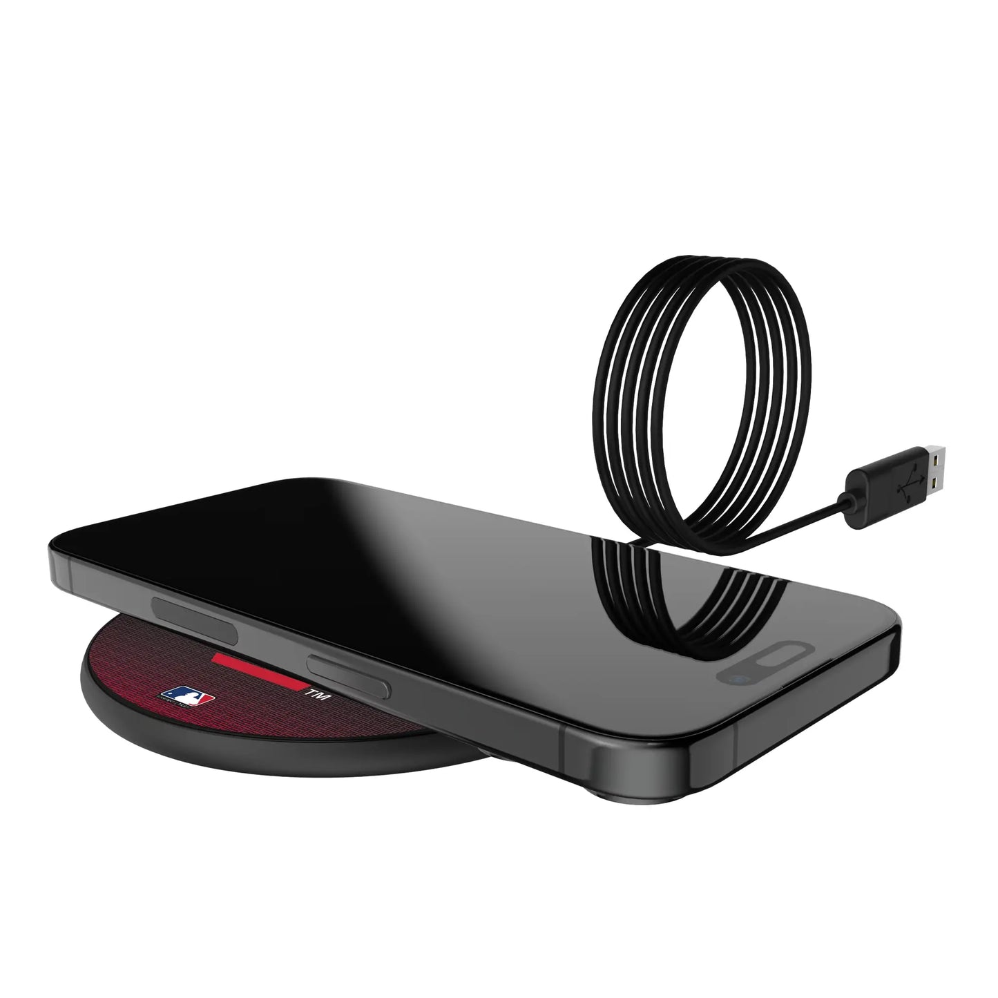 Texas Rangers Linen 15-Watt Wireless Charger