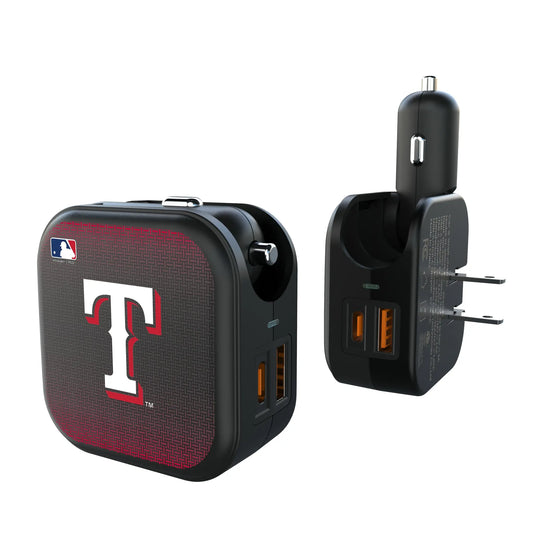 Texas Rangers Linen 2 in 1 USB A/C Charger