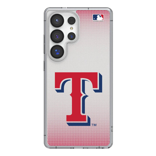 Texas Rangers Linen Clear Phone Case for Samsung Galaxy
