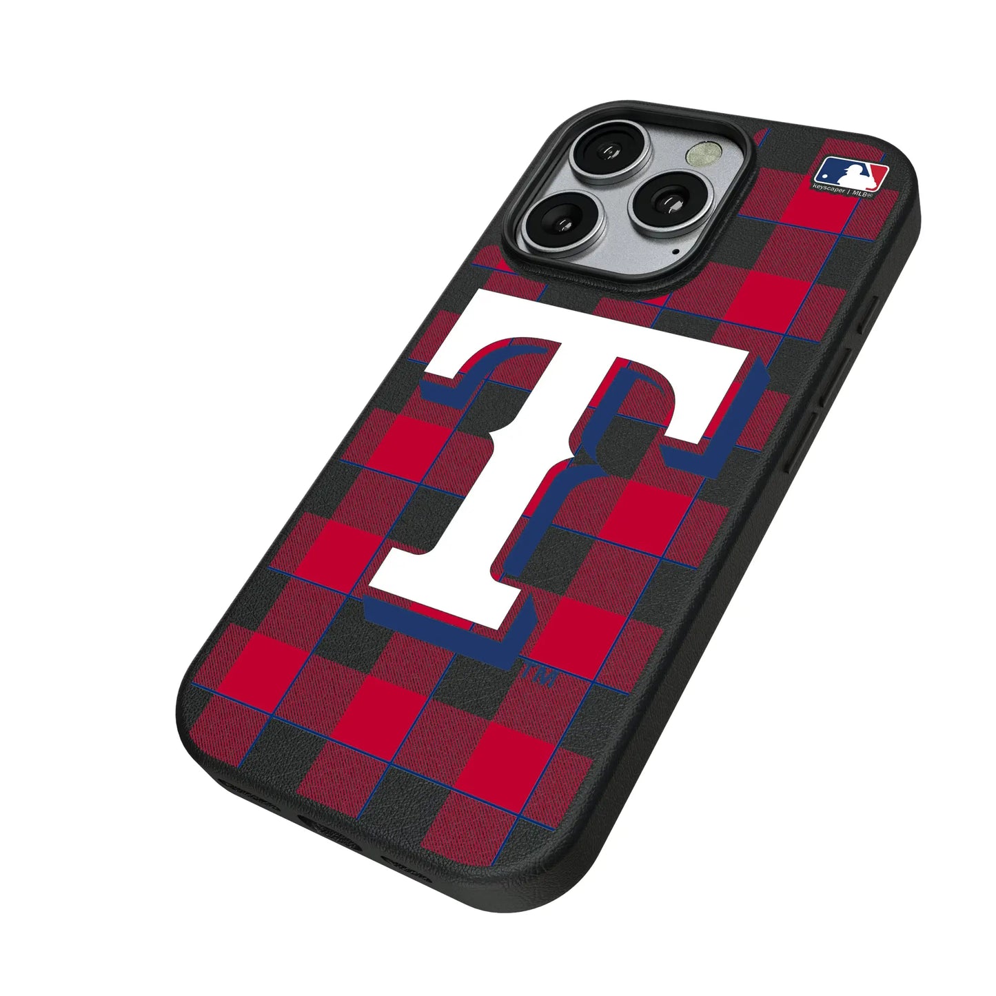 Texas Rangers Plaid MagSafe Compatible Phone Case for Apple iPhone