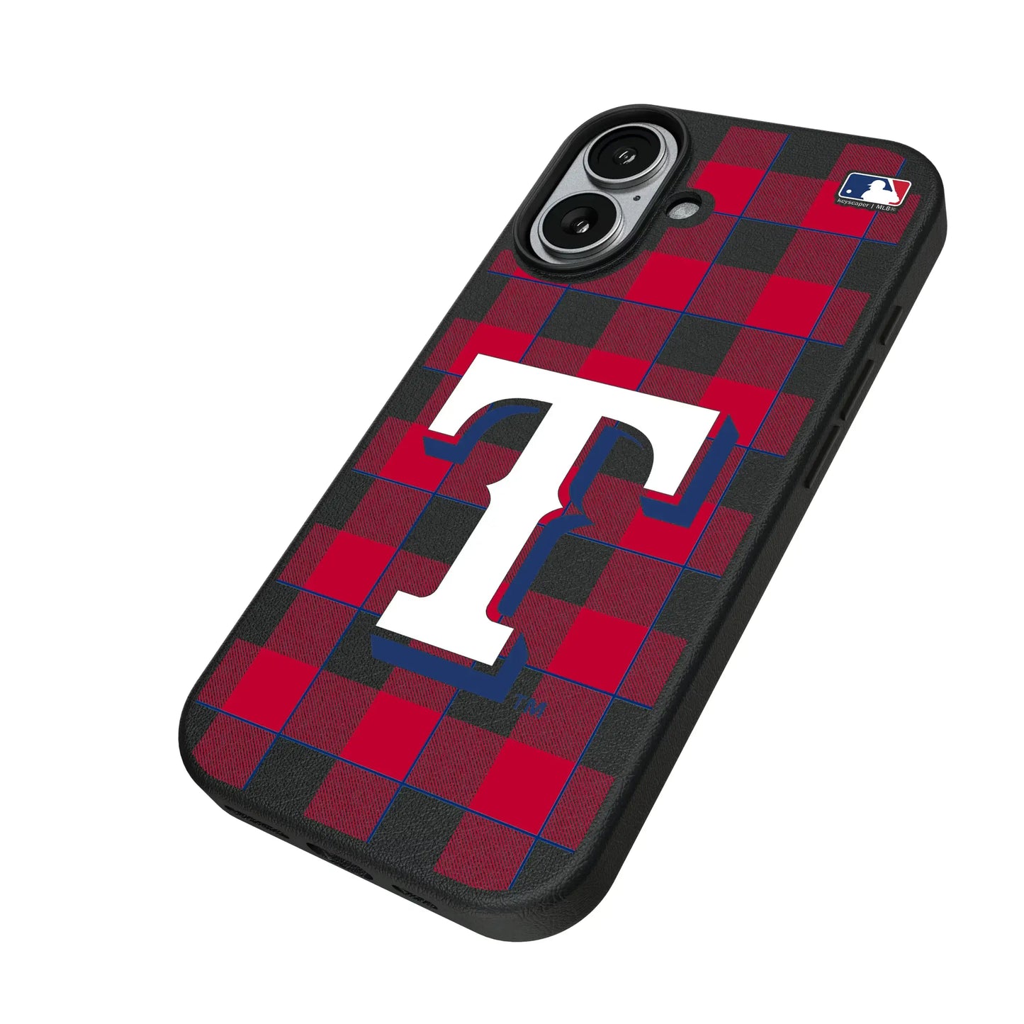 Texas Rangers Plaid MagSafe Compatible Phone Case for Apple iPhone