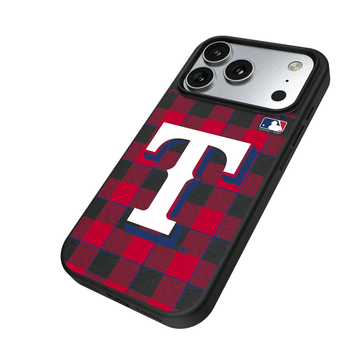Texas Rangers Plaid MagSafe Compatible Phone Case for Apple iPhone
