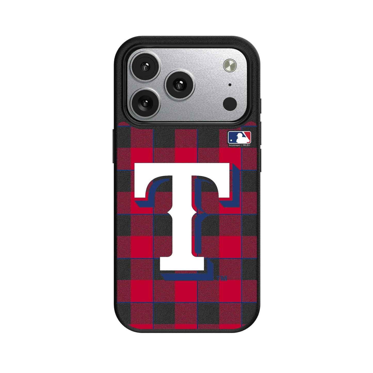 Texas Rangers Plaid MagSafe Compatible Phone Case for Apple iPhone