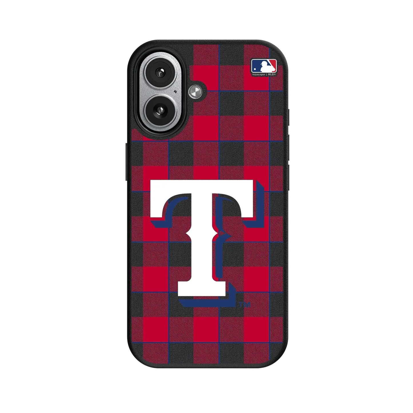 Texas Rangers Plaid MagSafe Compatible Phone Case for Apple iPhone