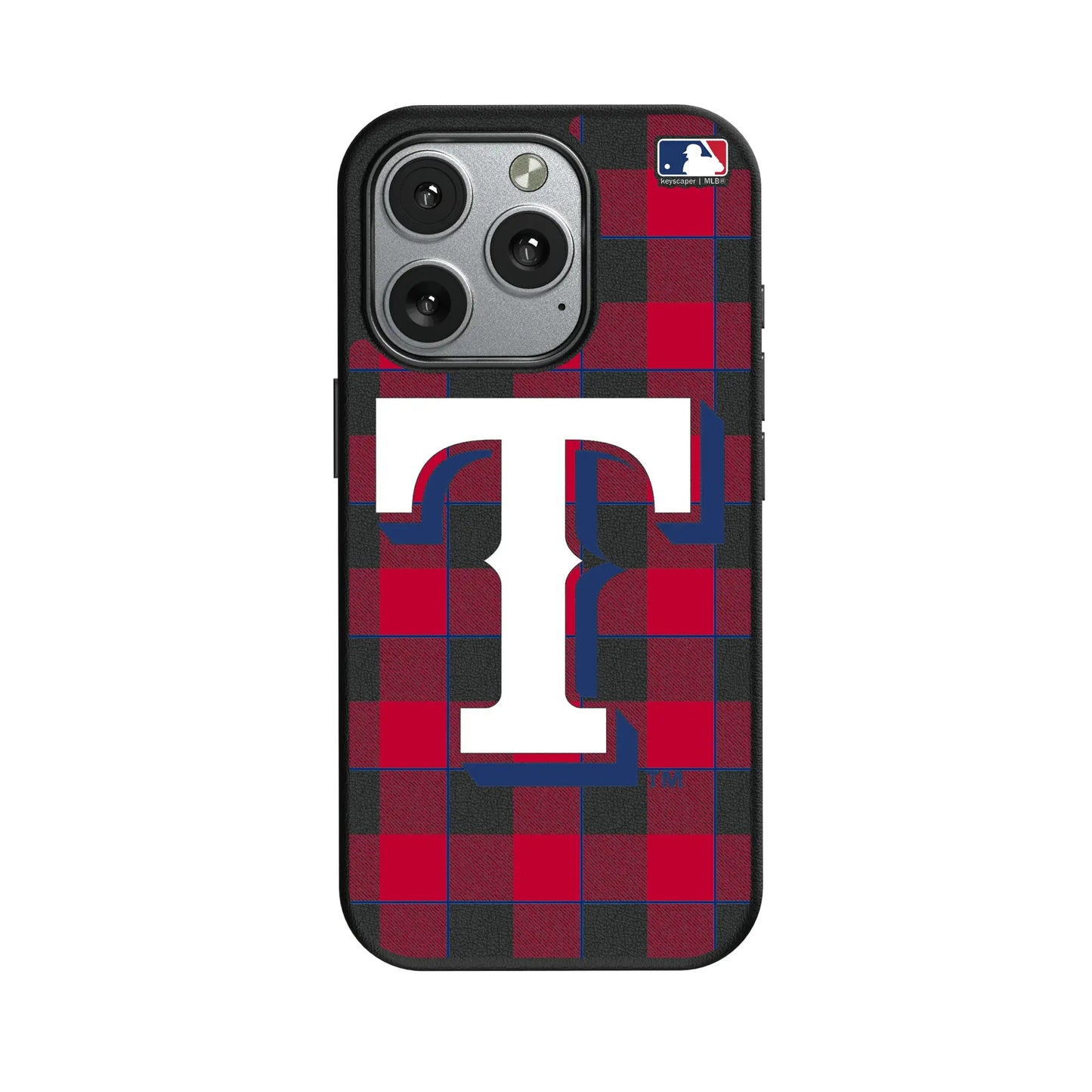 Texas Rangers Plaid MagSafe Compatible Phone Case for Apple iPhone