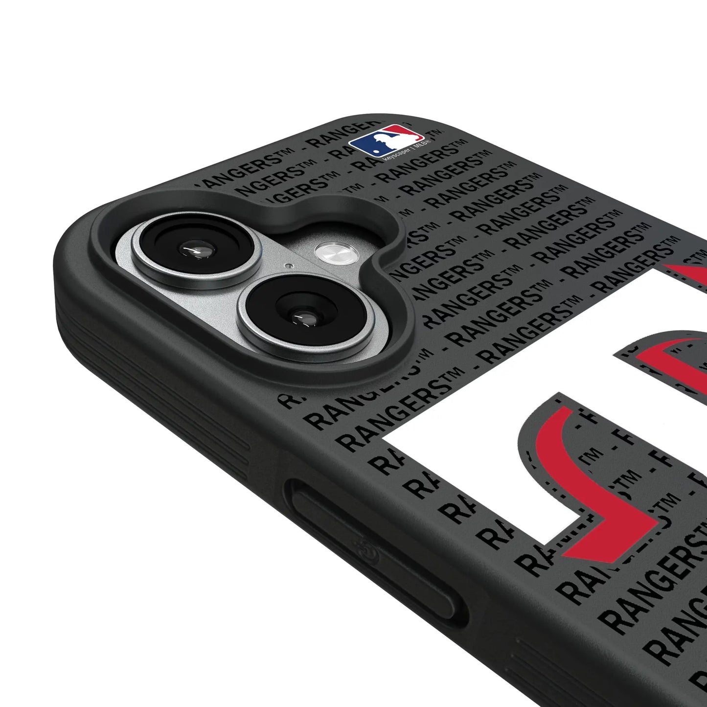 Texas Rangers Text Backdrop Bump Phone Case for Apple iPhone