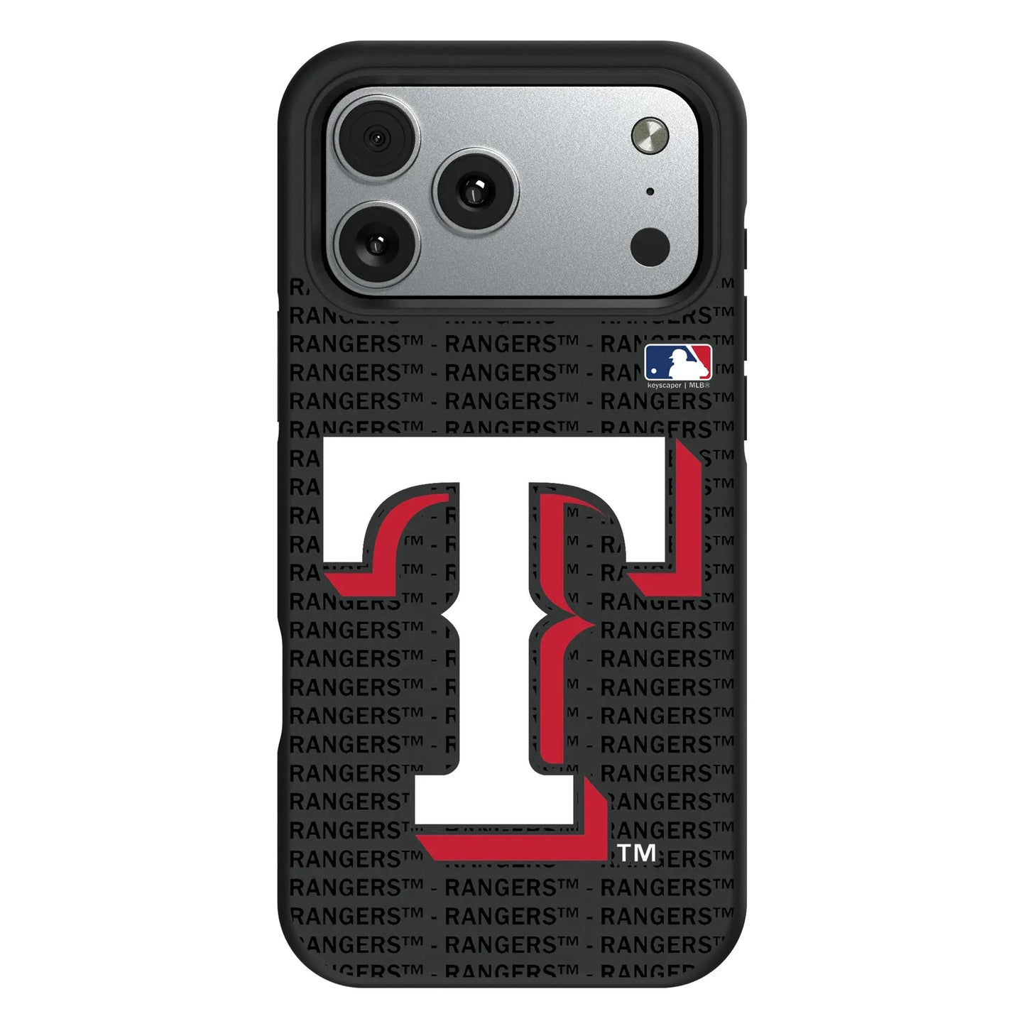 Texas Rangers Text Backdrop Bump Phone Case for Apple iPhone