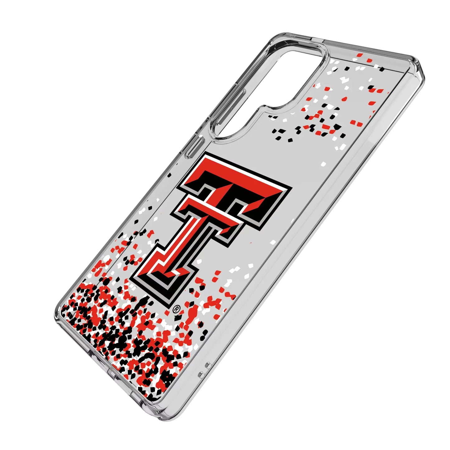 Texas Tech Red Raiders Confetti Clear Phone Case for Samsung Galaxy