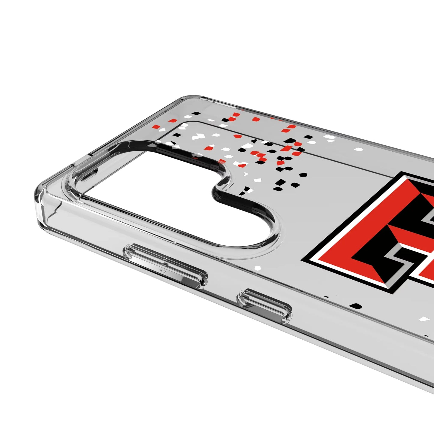 Texas Tech Red Raiders Confetti Clear Phone Case for Samsung Galaxy