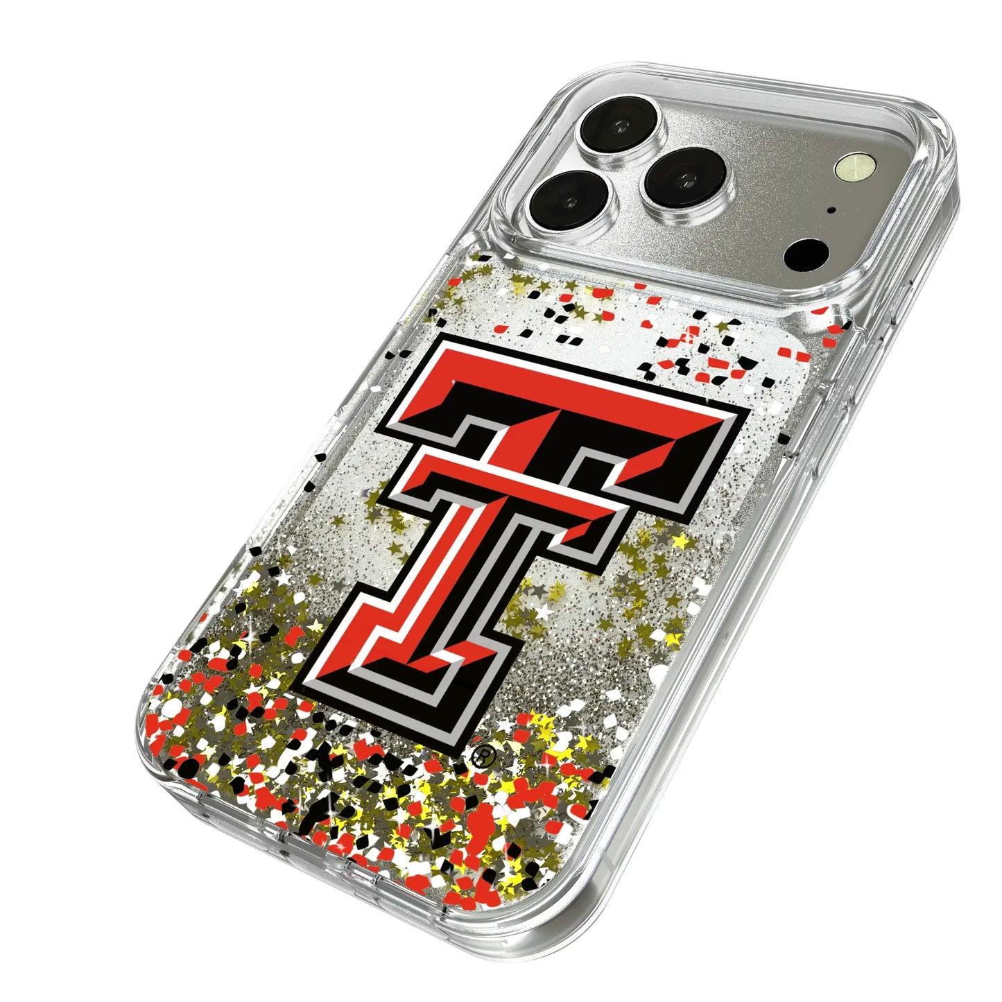 Texas Tech Red Raiders Confetti Glitter Phone Case for Apple iPhone