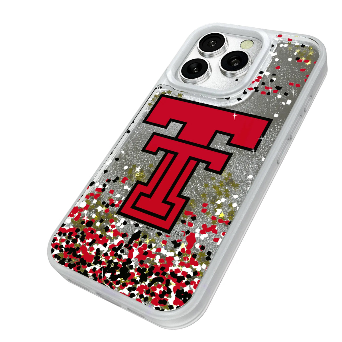 Texas Tech Red Raiders Confetti Glitter Phone Case for Apple iPhone