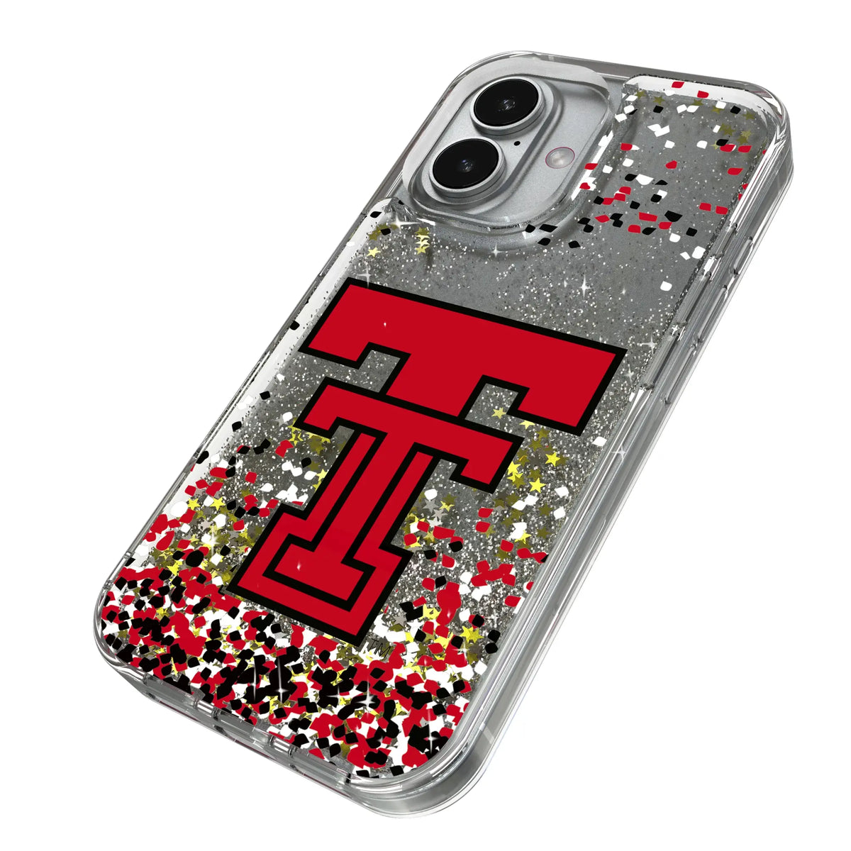 Texas Tech Red Raiders Confetti Glitter Phone Case for Apple iPhone