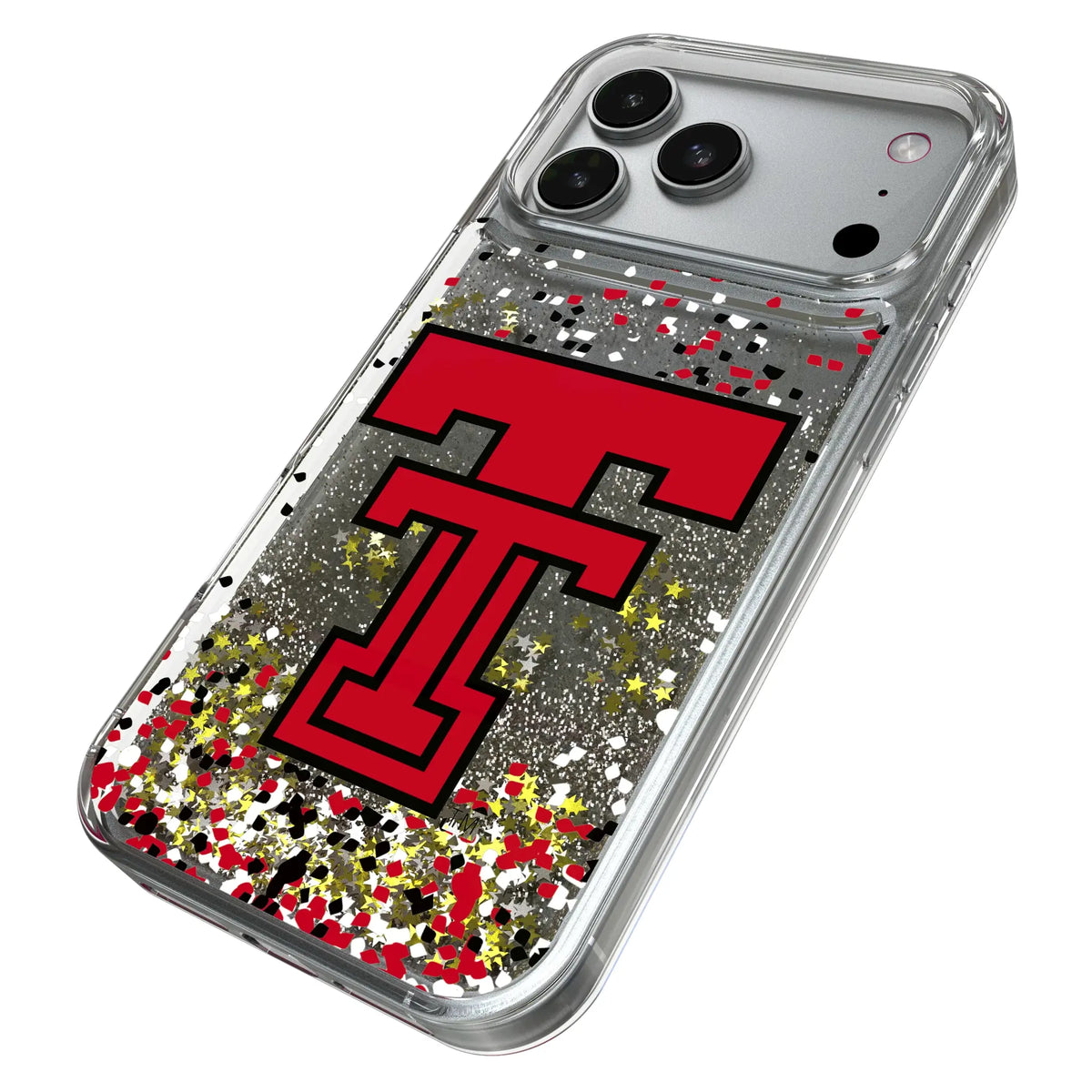 Texas Tech Red Raiders Confetti Glitter Phone Case for Apple iPhone