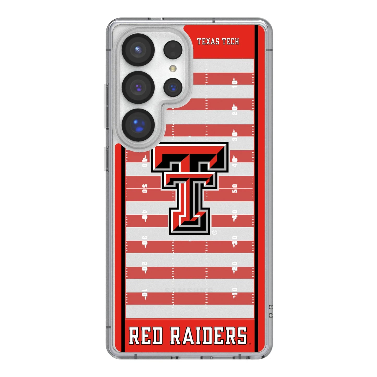Texas Tech Red Raiders Field Clear Phone Case for Samsung Galaxy