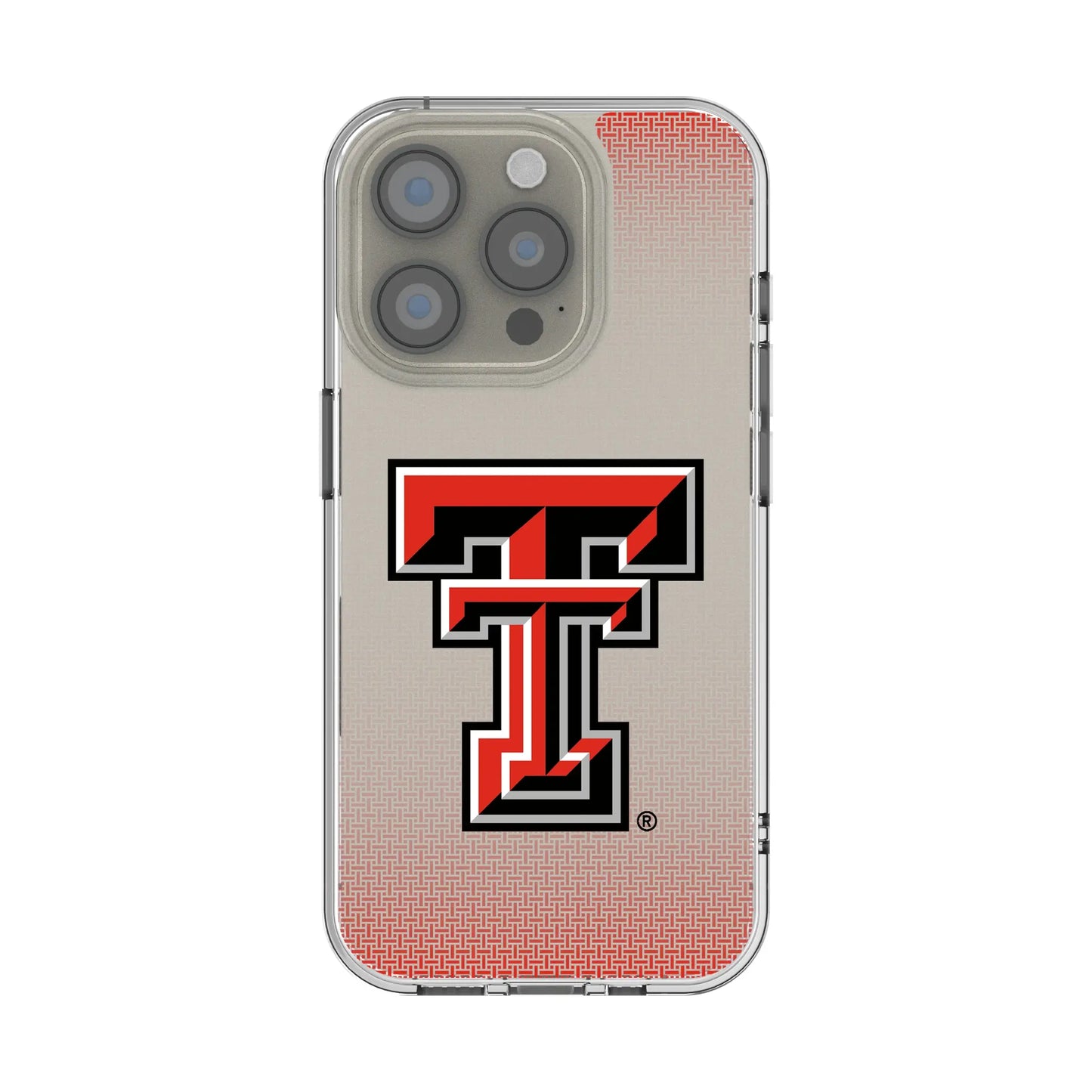 Texas Tech Red Raiders Linen Clear Phone Case for Apple iPhone