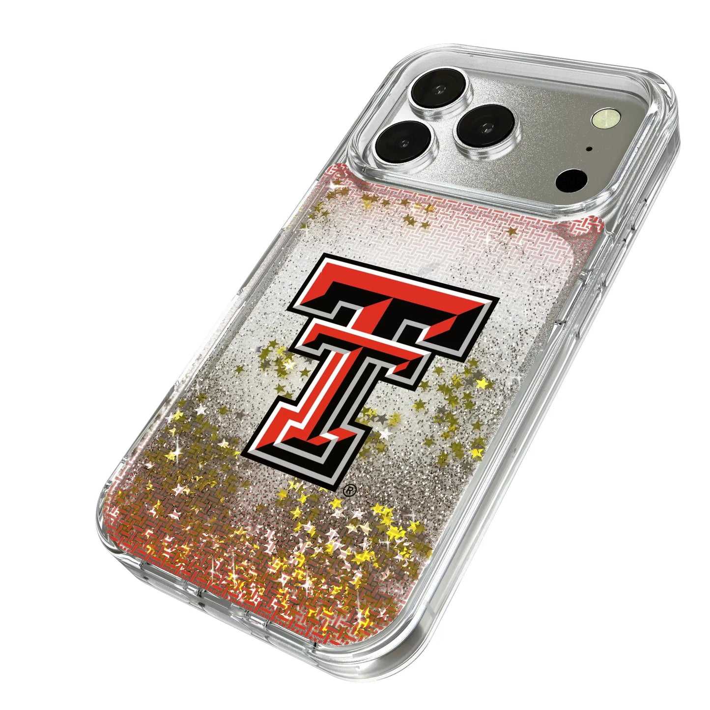 Texas Tech Red Raiders Linen Glitter Phone Case for Apple iPhone