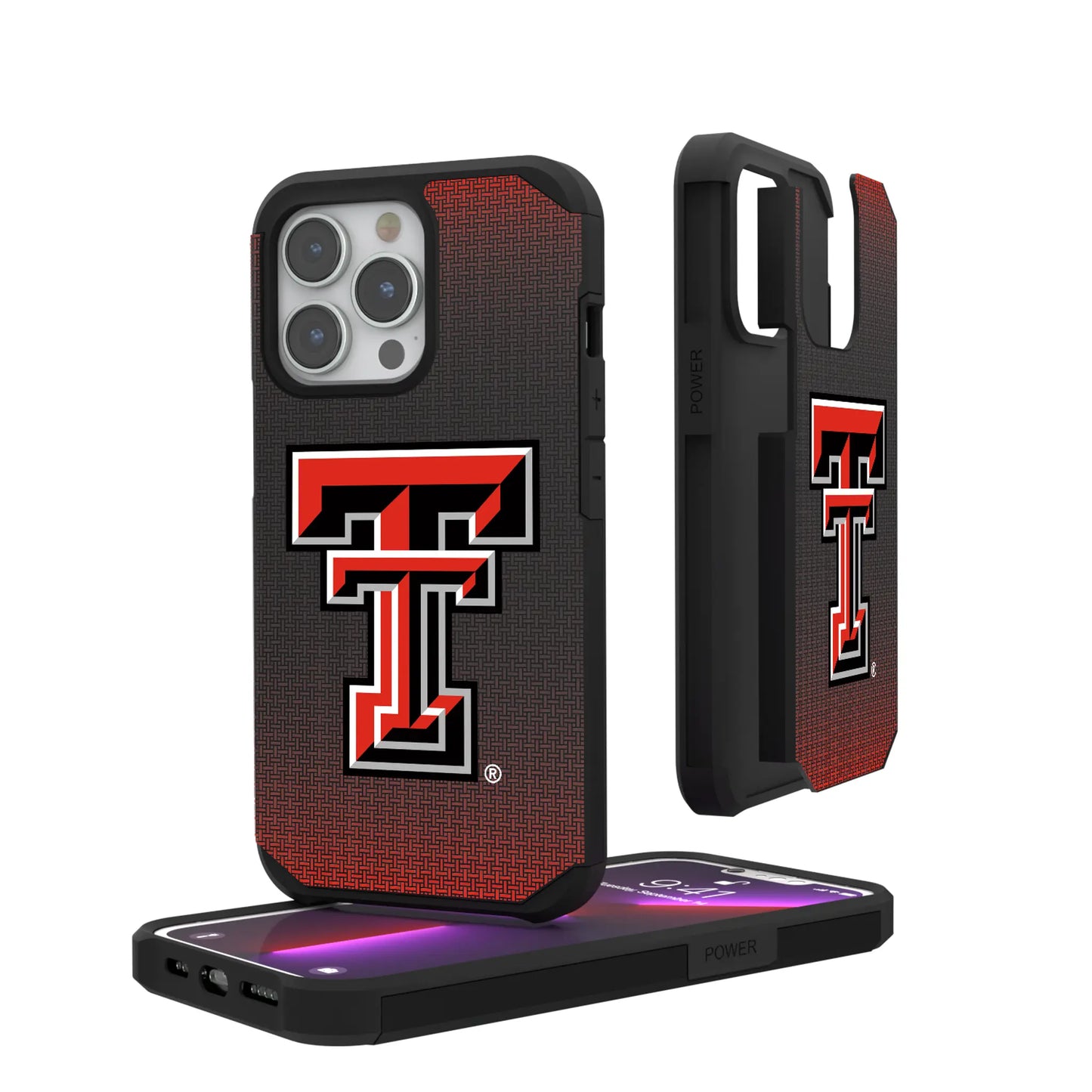 Texas Tech Red Raiders Linen Rugged Phone Case for Apple iPhone