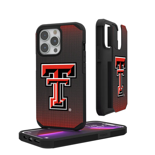 Texas Tech Red Raiders Linen Rugged Phone Case for Apple iPhone