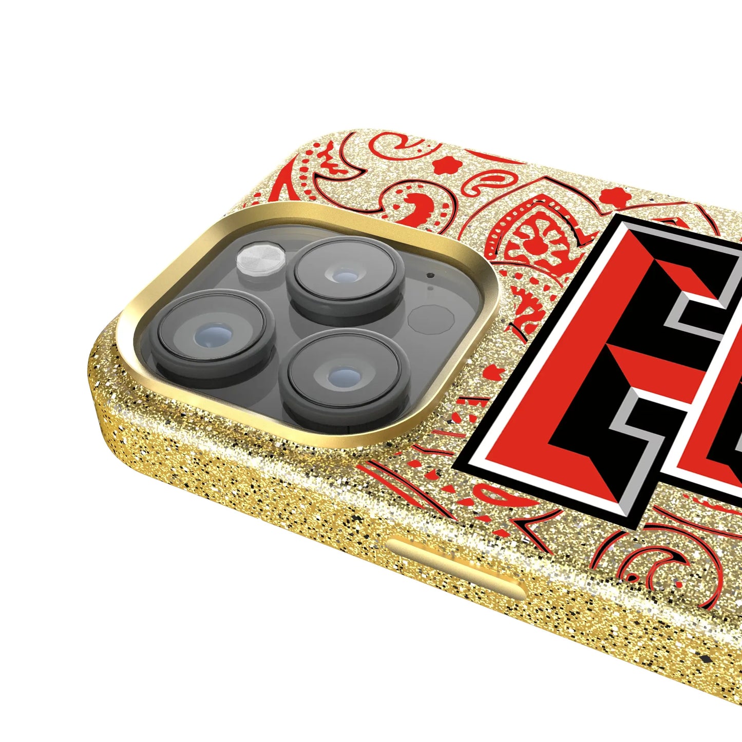 Texas Tech Red Raiders Paisley Bling Phone Case for Apple iPhone