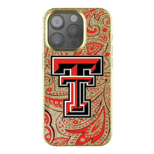Texas Tech Red Raiders Paisley Bling Phone Case for Apple iPhone