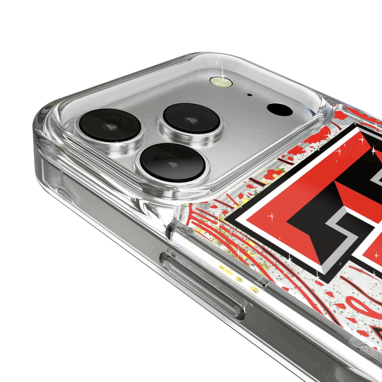 Texas Tech Red Raiders Paisley Glitter Phone Case for Apple iPhone