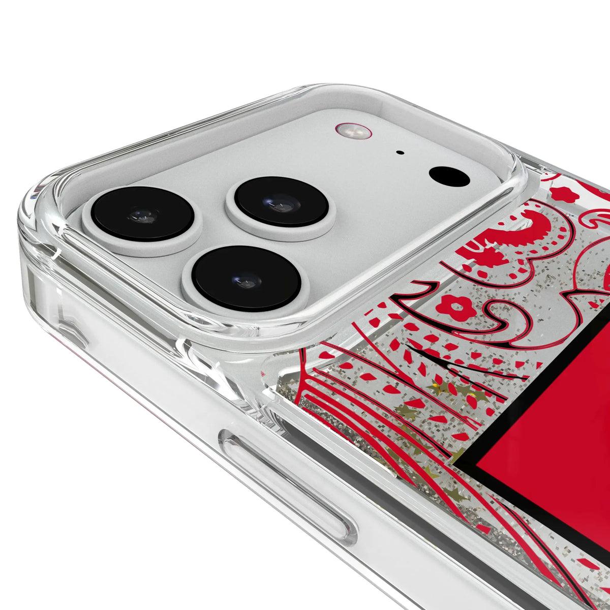 Texas Tech Red Raiders Paisley Glitter Phone Case for Apple iPhone