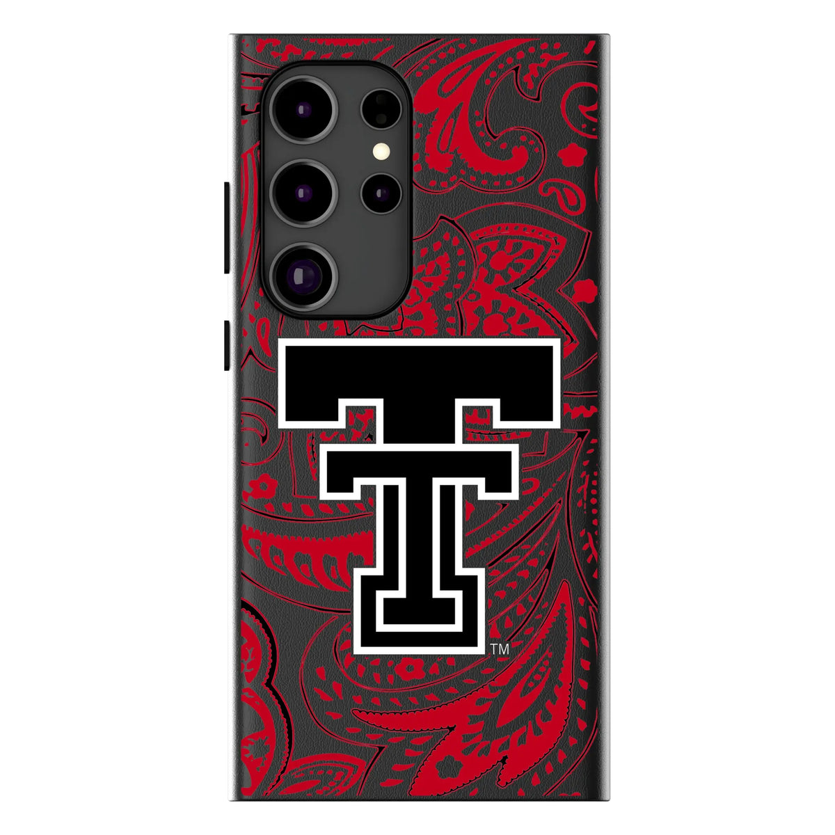 Texas Tech Red Raiders Paisley MagSafe Compatible Phone Case for Samsung Galaxy