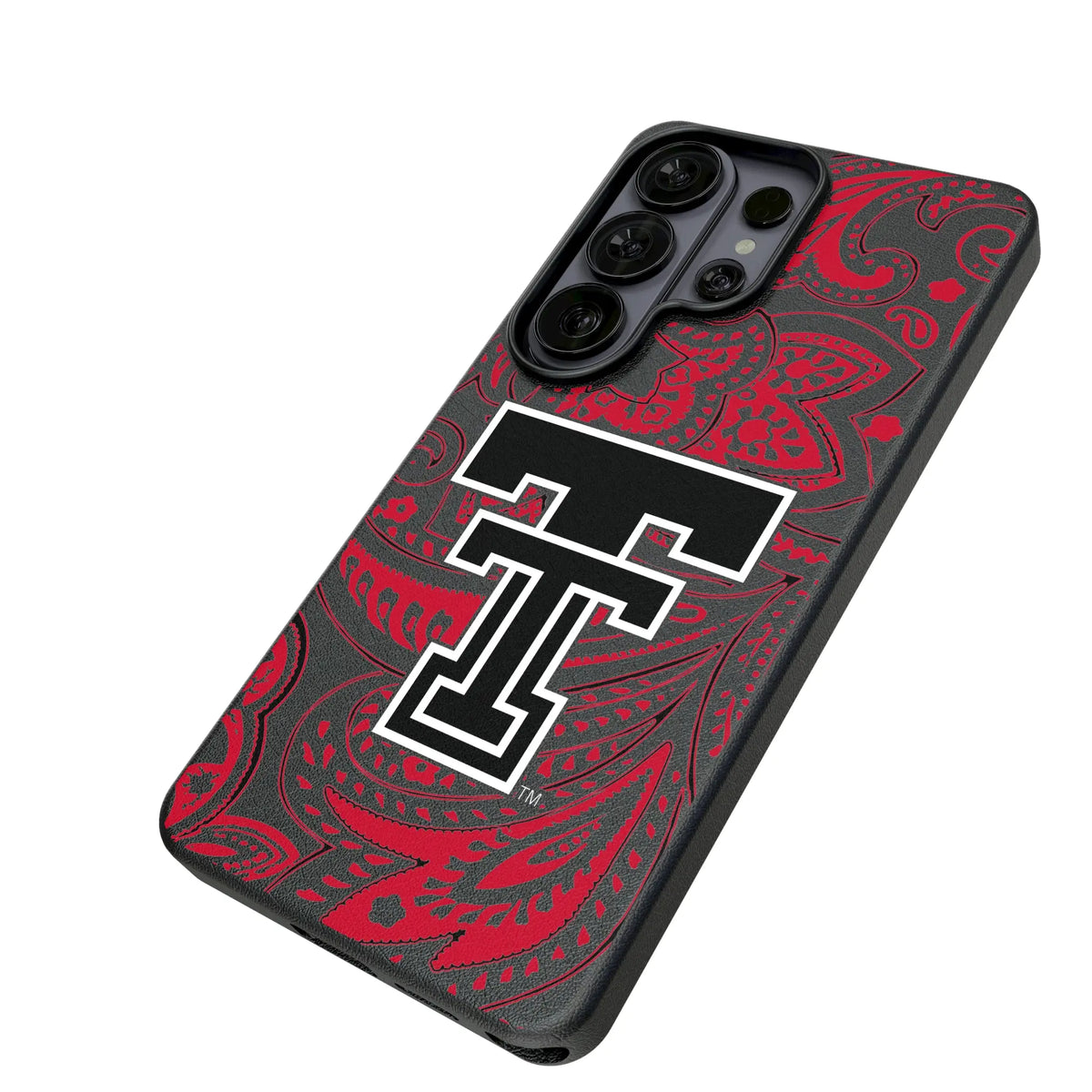 Texas Tech Red Raiders Paisley MagSafe Compatible Phone Case for Samsung Galaxy