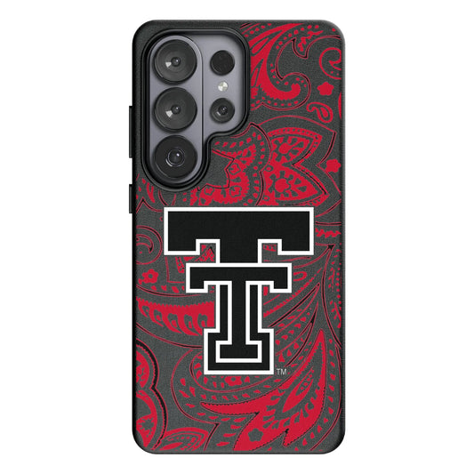 Texas Tech Red Raiders Paisley MagSafe Compatible Phone Case for Samsung Galaxy
