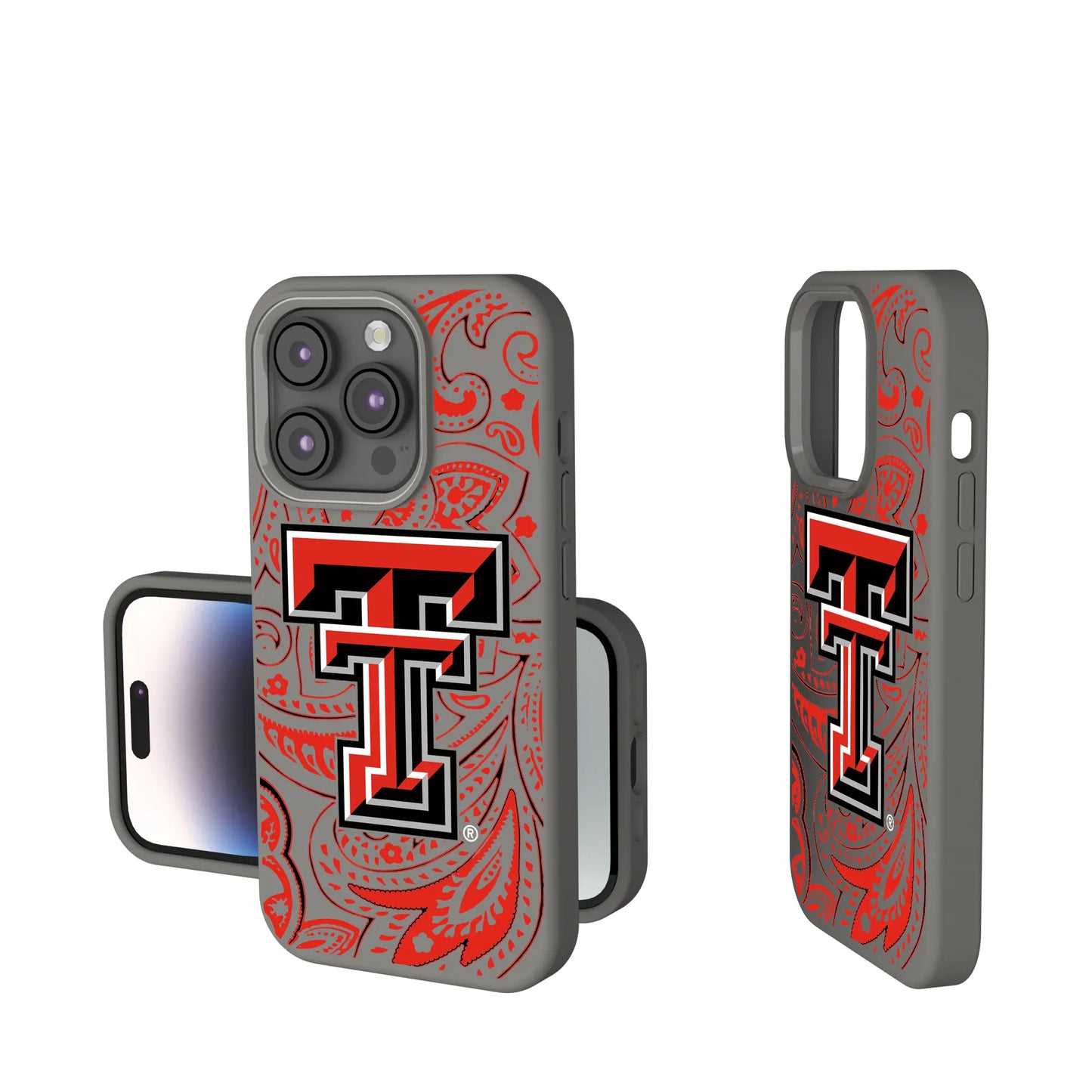 Texas Tech Red Raiders Paisley Soft Touch Phone Case for Apple iPhone