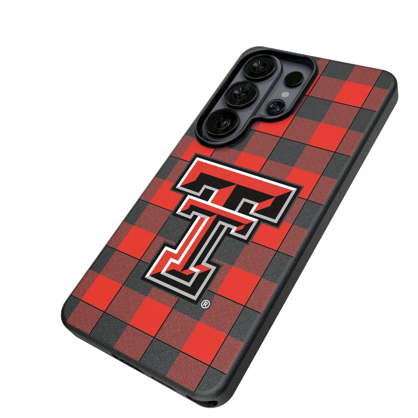 Texas Tech Red Raiders Plaid MagSafe Compatible Phone Case for Samsung Galaxy