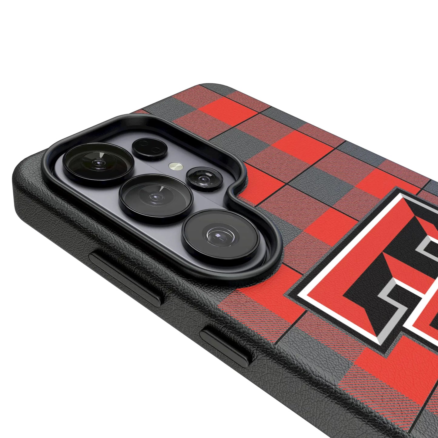 Texas Tech Red Raiders Plaid MagSafe Compatible Phone Case for Samsung Galaxy