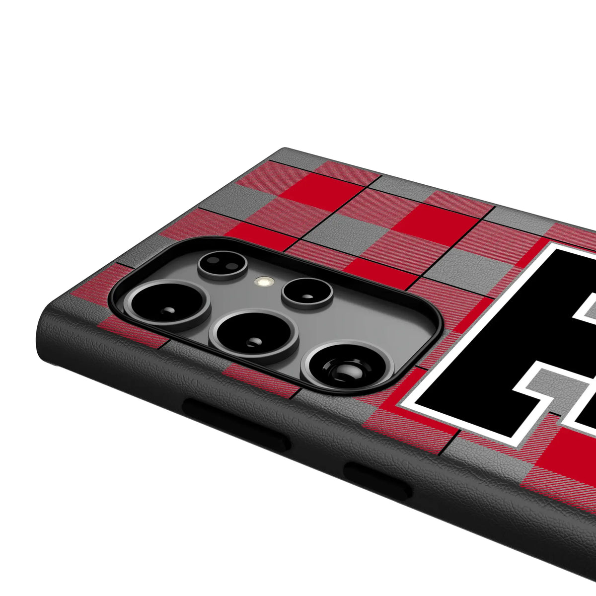 Texas Tech Red Raiders Plaid MagSafe Compatible Phone Case for Samsung Galaxy