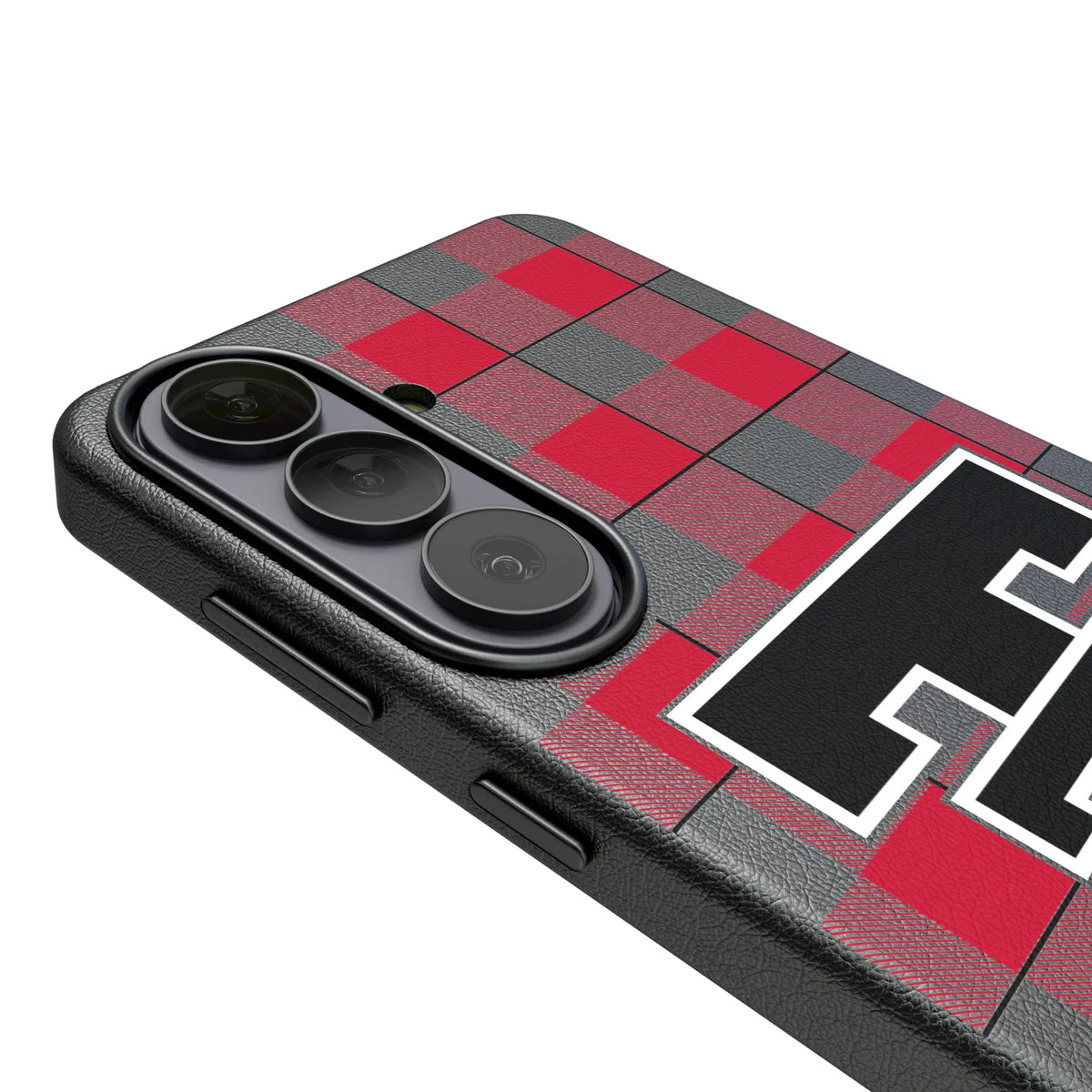 Texas Tech Red Raiders Plaid MagSafe Compatible Phone Case for Samsung Galaxy