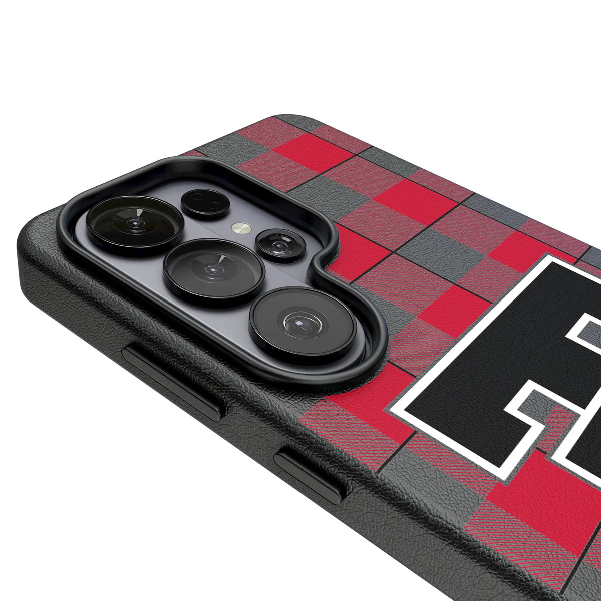 Texas Tech Red Raiders Plaid MagSafe Compatible Phone Case for Samsung Galaxy