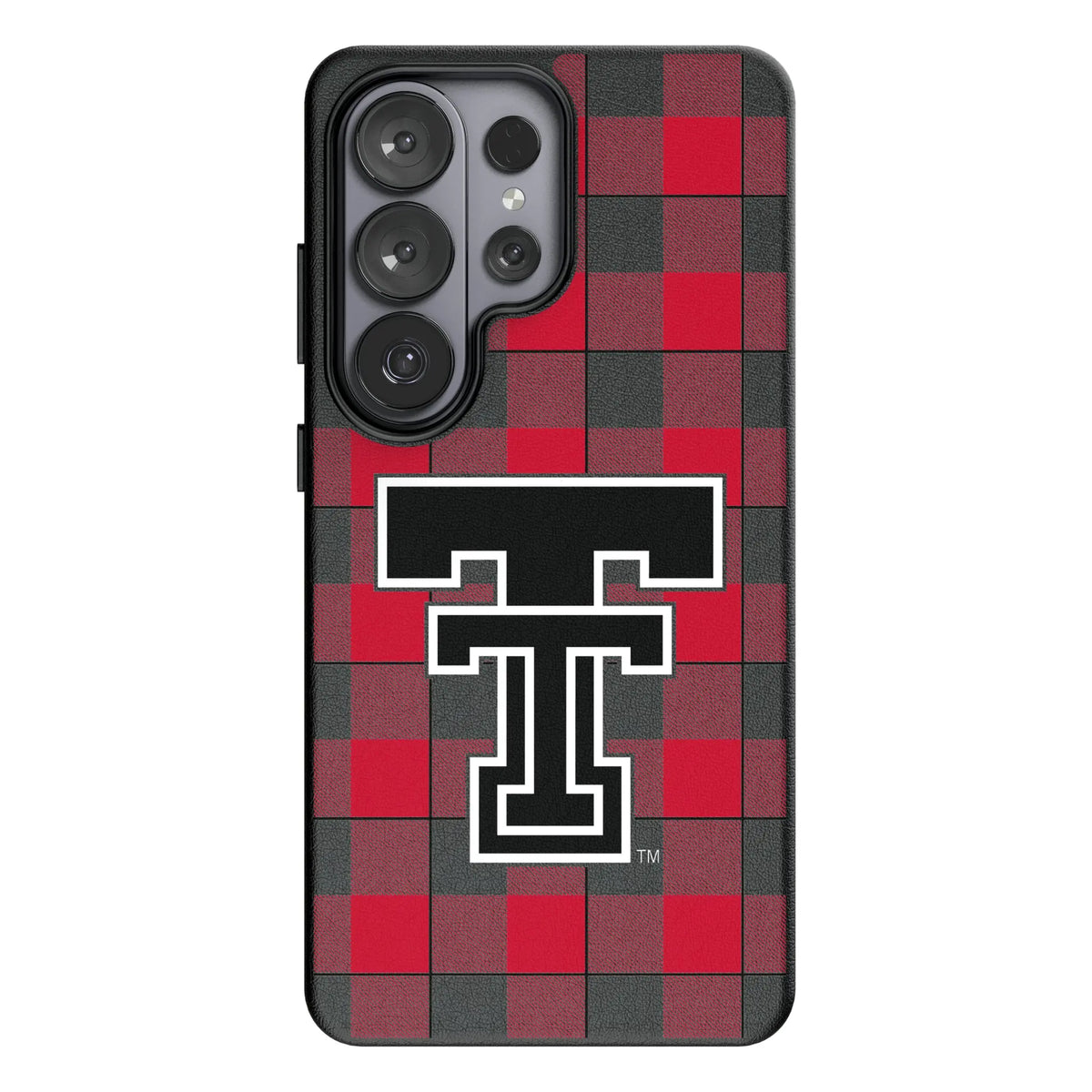 Texas Tech Red Raiders Plaid MagSafe Compatible Phone Case for Samsung Galaxy
