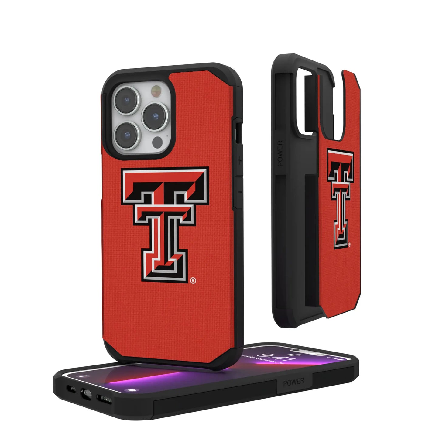 Texas Tech Red Raiders Solid Rugged Phone Case for Apple iPhone