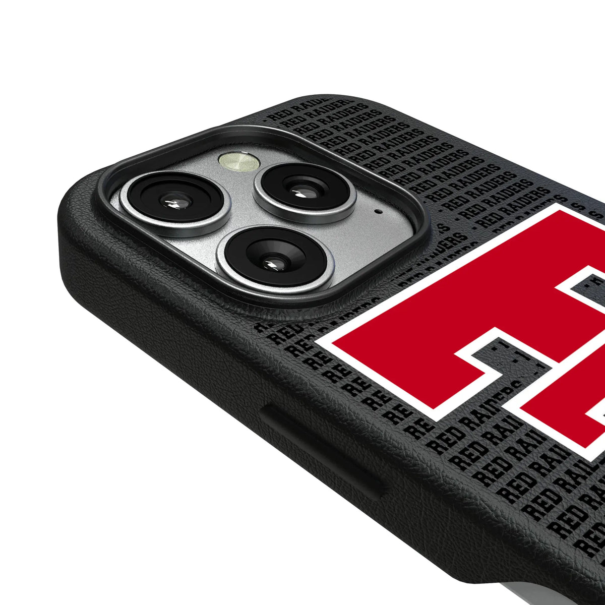 Texas Tech Red Raiders Text Backdrop MagSafe Compatible Phone Case for Apple iPhone