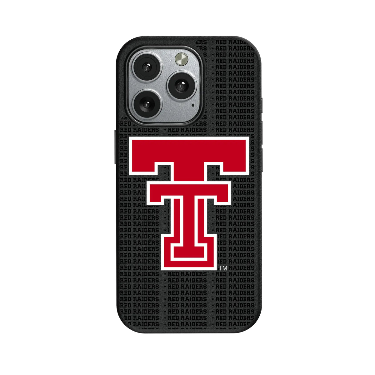 Texas Tech Red Raiders Text Backdrop MagSafe Compatible Phone Case for Apple iPhone