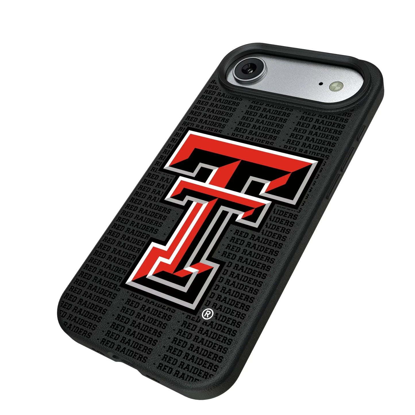 Texas Tech Red Raiders Text Backdrop MagSafe Compatible Phone Case for Apple iPhone