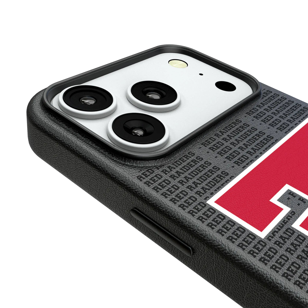 Texas Tech Red Raiders Text Backdrop MagSafe Compatible Phone Case for Apple iPhone