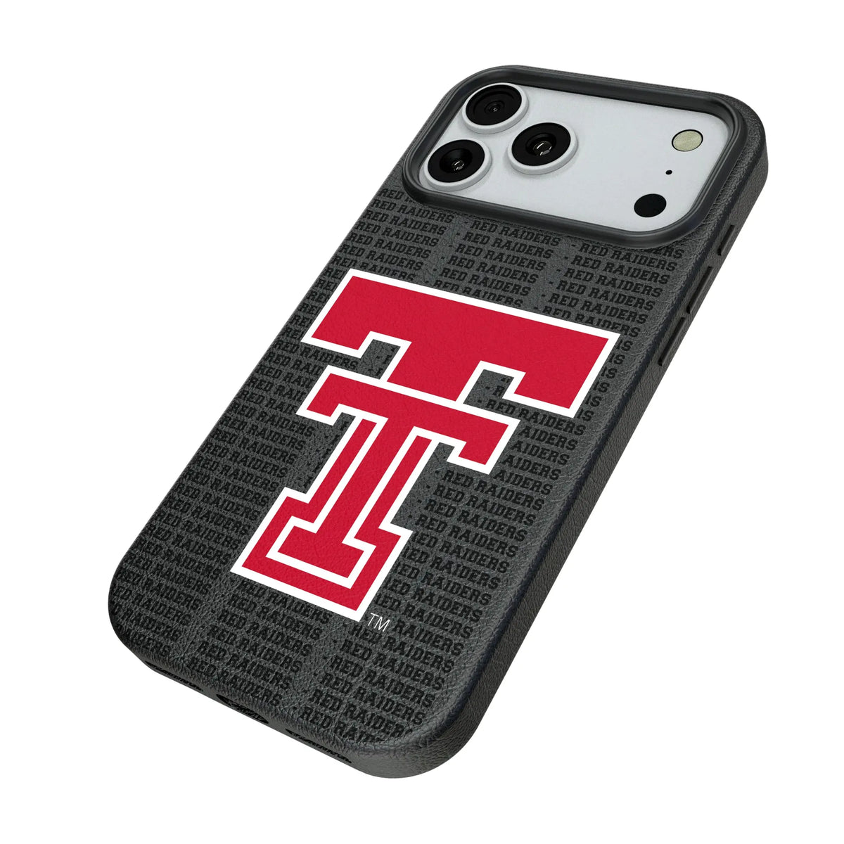 Texas Tech Red Raiders Text Backdrop MagSafe Compatible Phone Case for Apple iPhone
