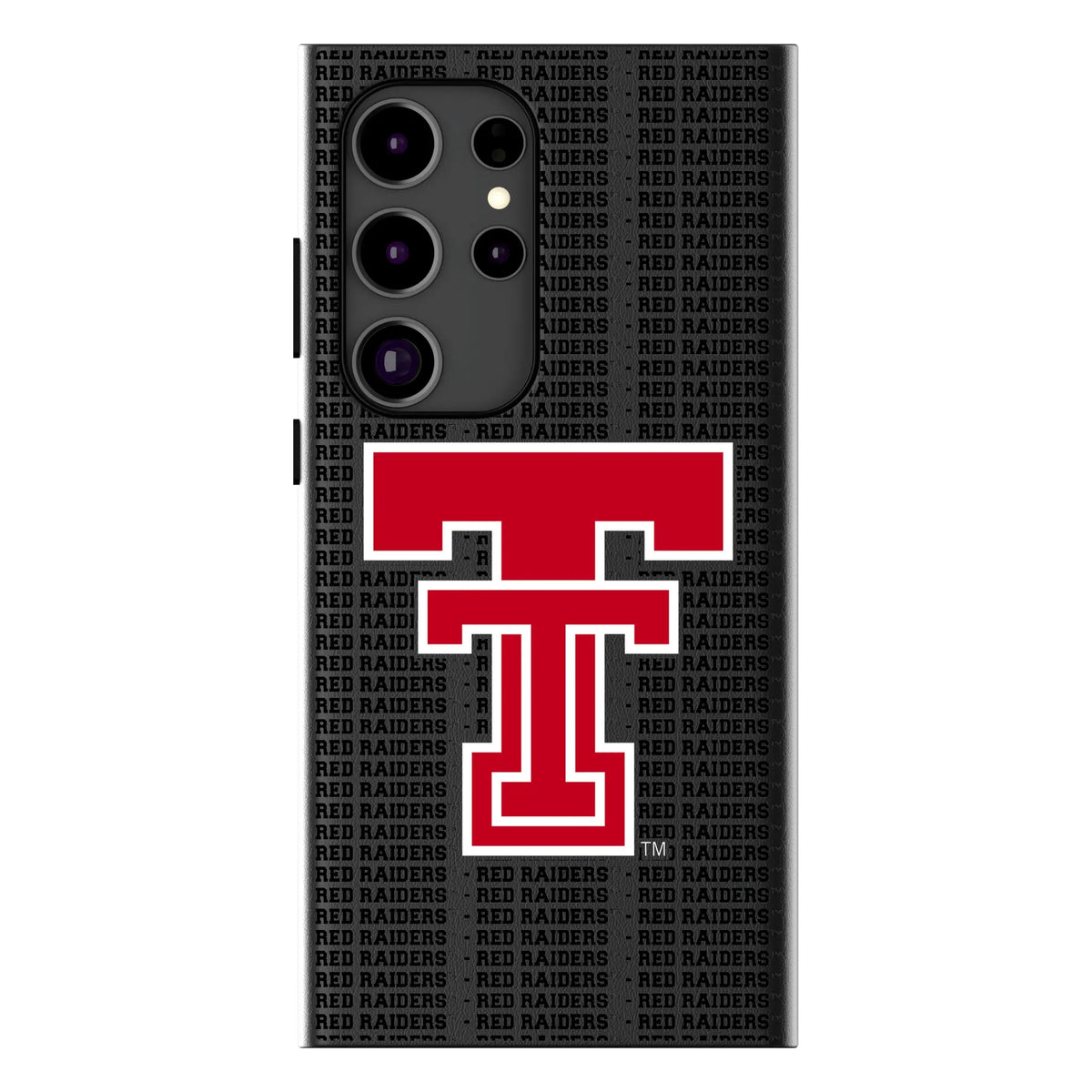Texas Tech Red Raiders Text Backdrop MagSafe Compatible Phone Case for Samsung Galaxy