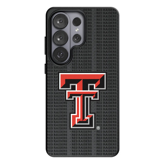 Texas Tech Red Raiders Text Backdrop MagSafe Compatible Phone Case for Samsung Galaxy
