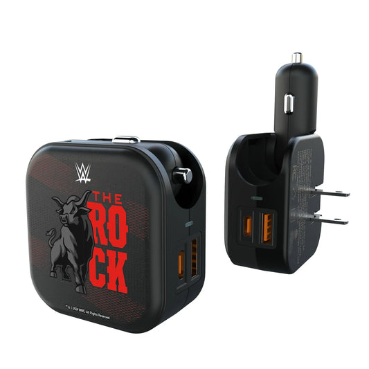 The Rock Steel 2 in 1 USB A/C Charger