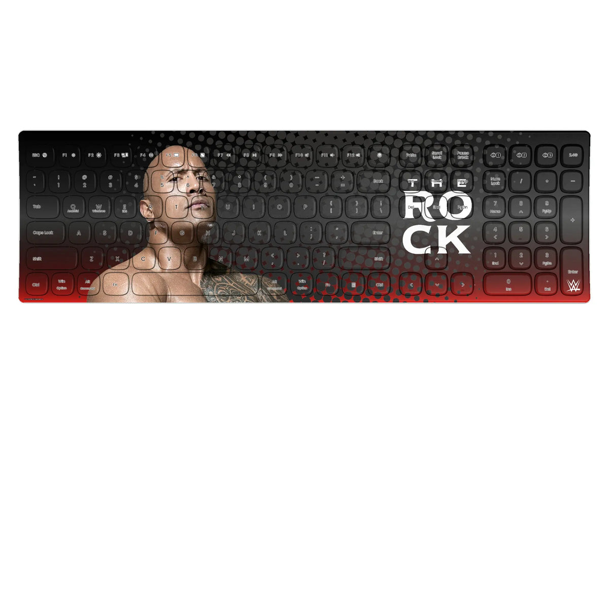 The Rock Superstar Curved Wireless Keyboard