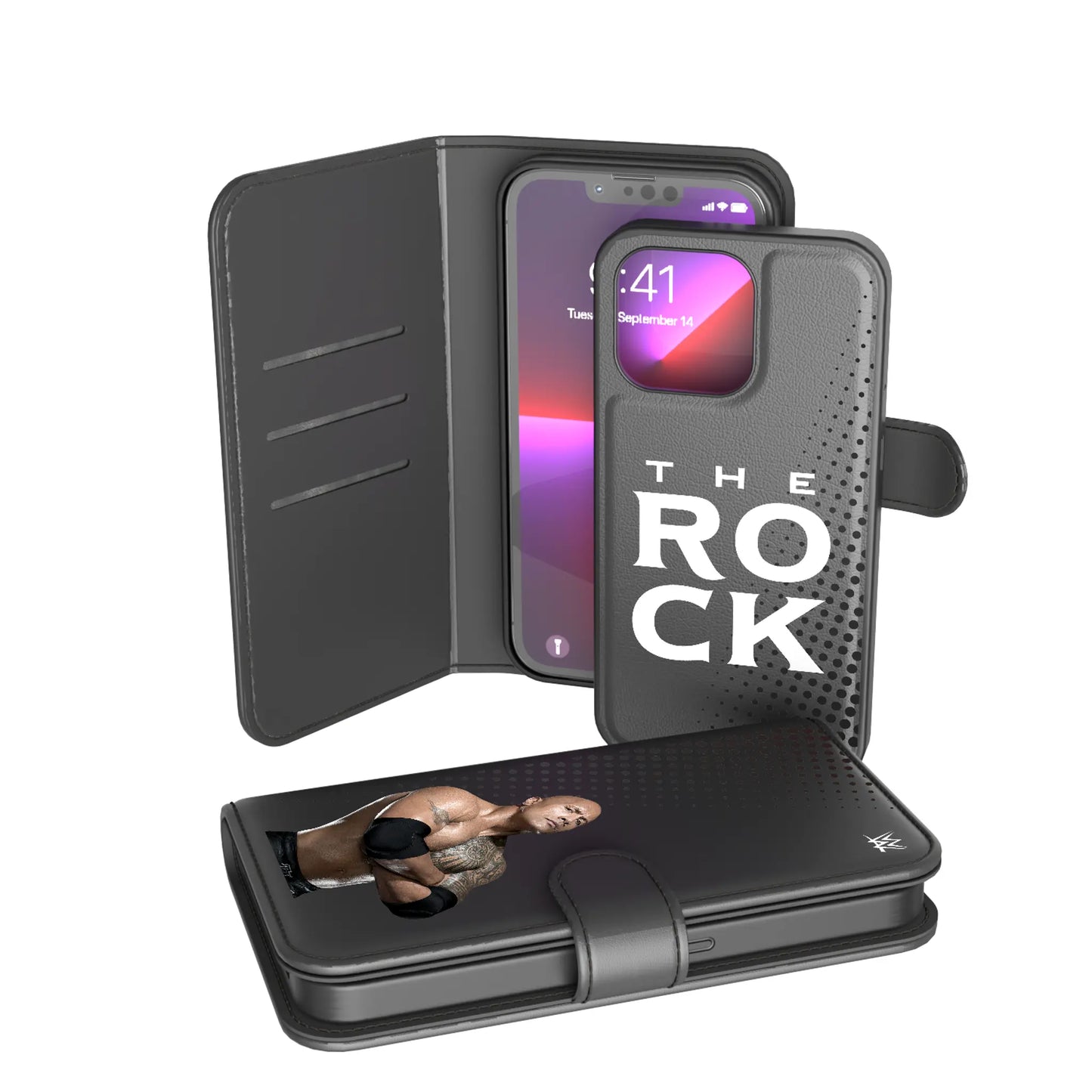 The Rock Superstar Wallet Phone Case for Apple iPhone
